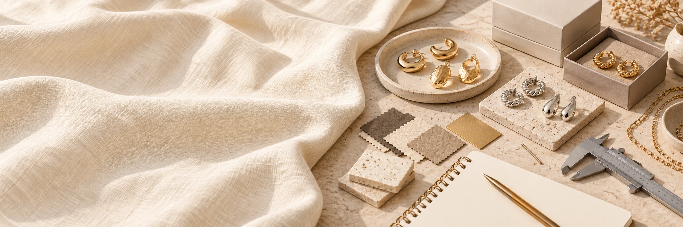 Jewelry samples, materials and sourcing notes