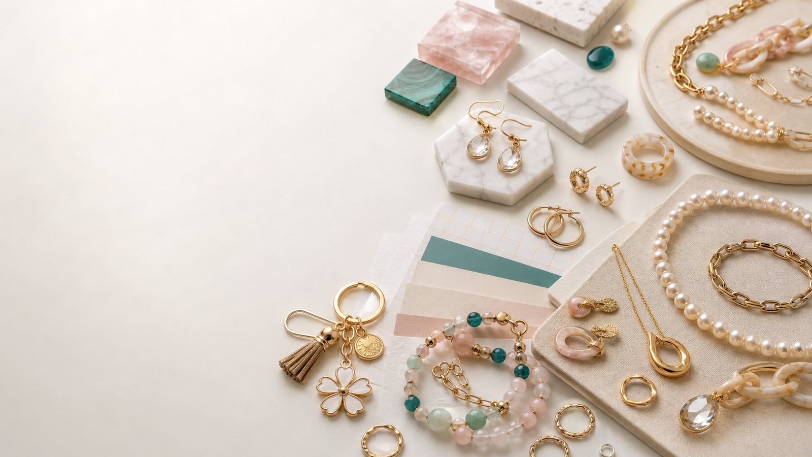 Mixed category wholesale jewelry and craft gifts sourcing banner