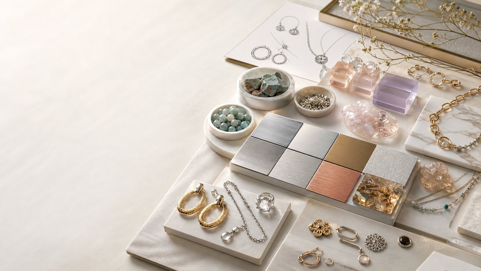 Jewelry material route planning banner